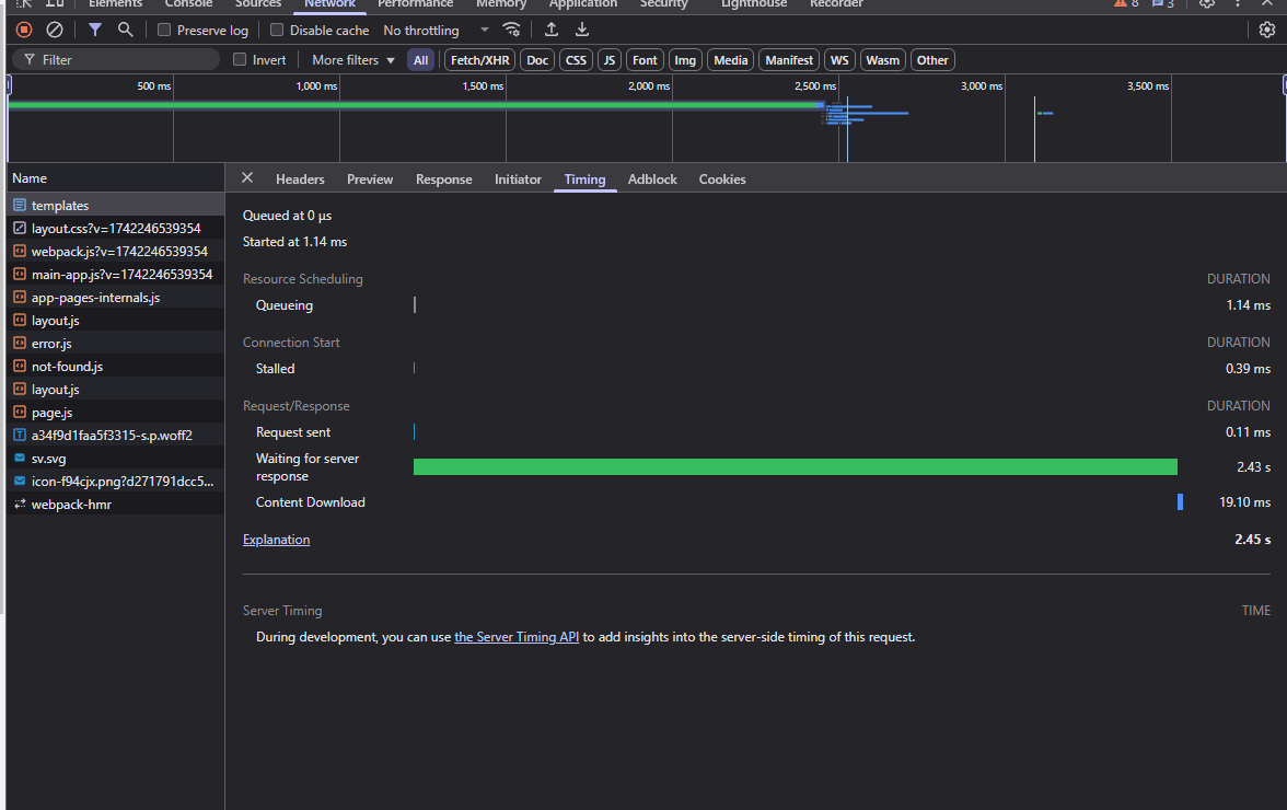 Template Creation Interface